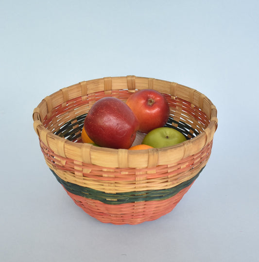 Bamboo Fruit Basket | Round | Multi Colour