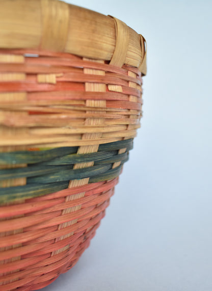 Bamboo Fruit Basket | Round | Multi Colour