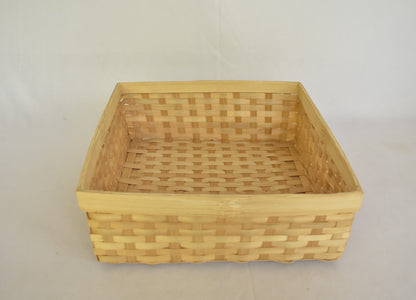 Bamboo Multi Purpose Storage Basket | Square Shape