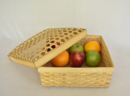 Bamboo Multi Purpose Storage Basket | Square Shape