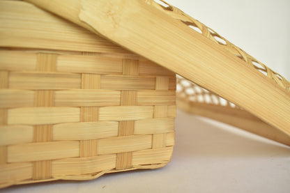 Bamboo Multi Purpose Storage Basket | Square Shape