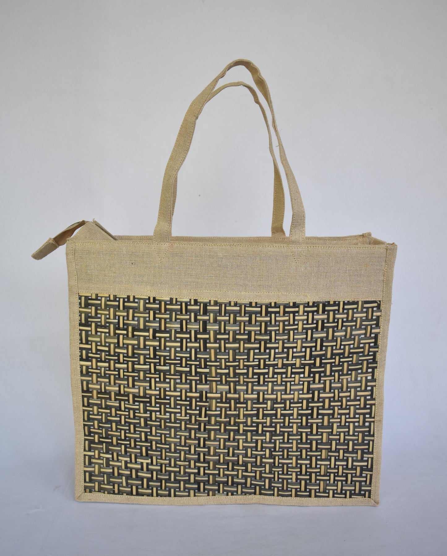 Jute + Bamboo Short Handle Tote Bag