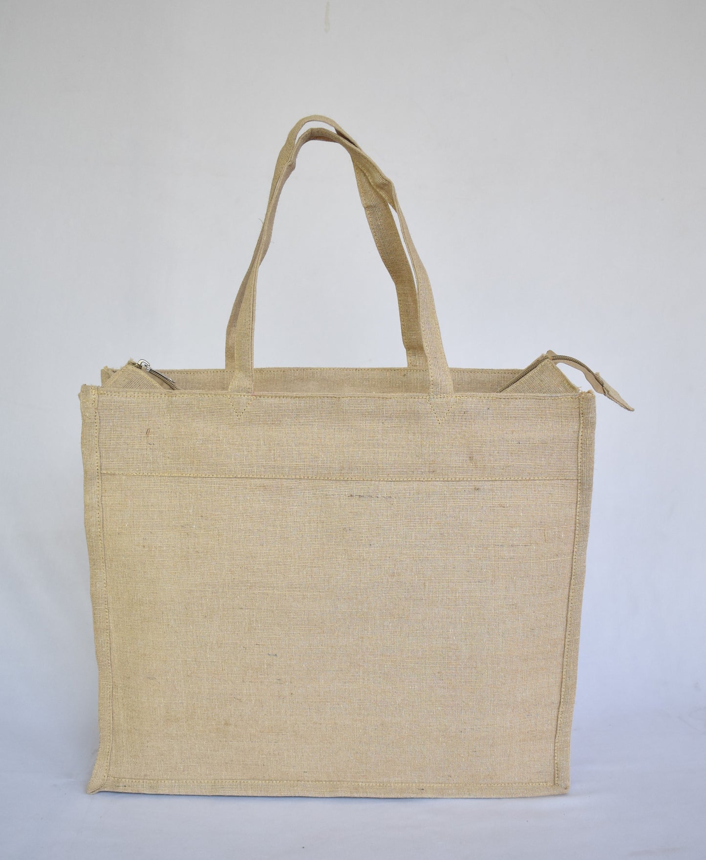 Jute + Bamboo Short Handle Tote Bag
