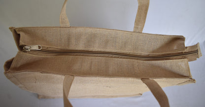 Jute + Bamboo Short Handle Tote Bag