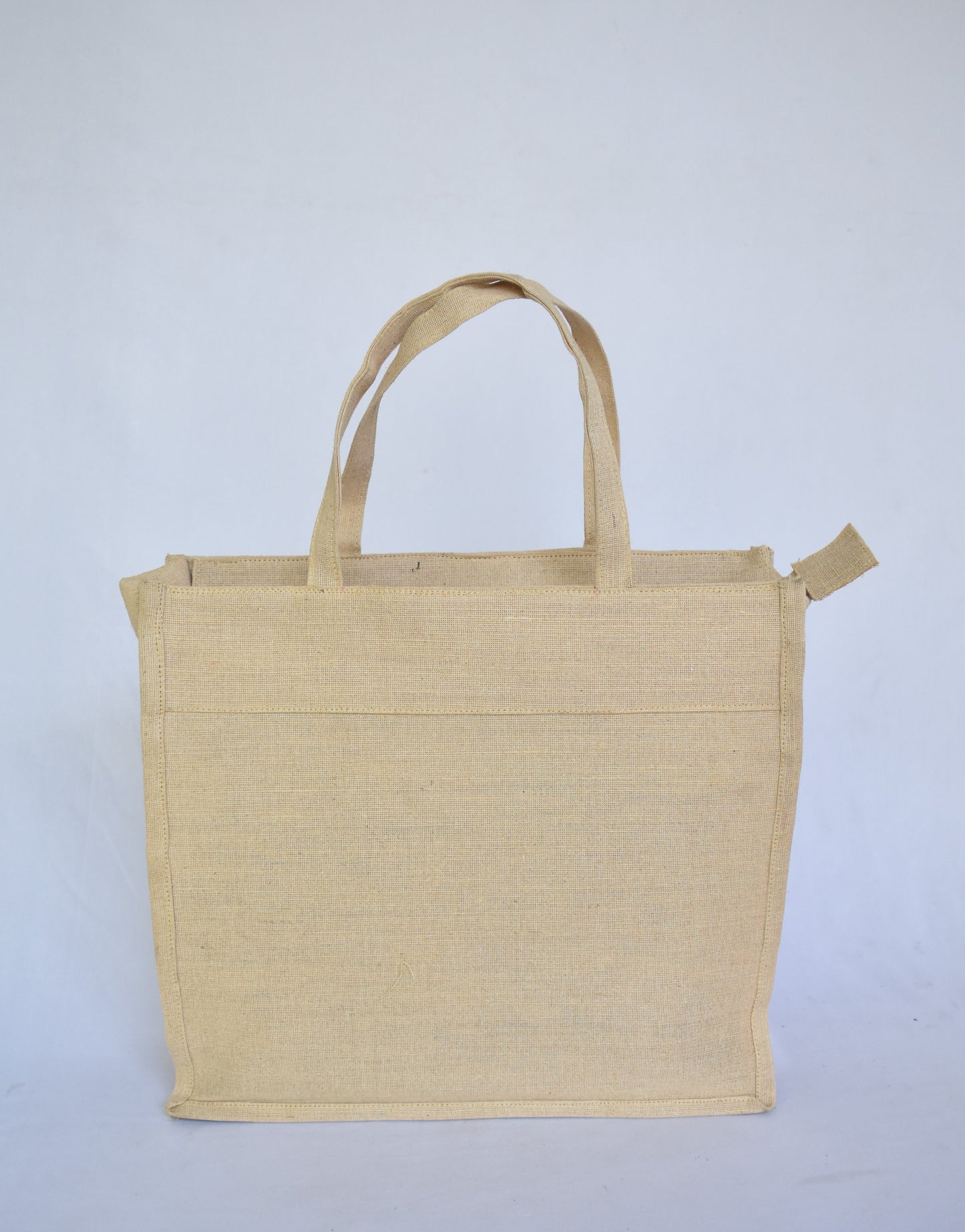Jute + Bamboo Short Handle Tote Bag