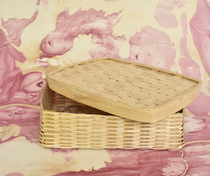 Bamboo Multi Purpose Storage Basket | With Led