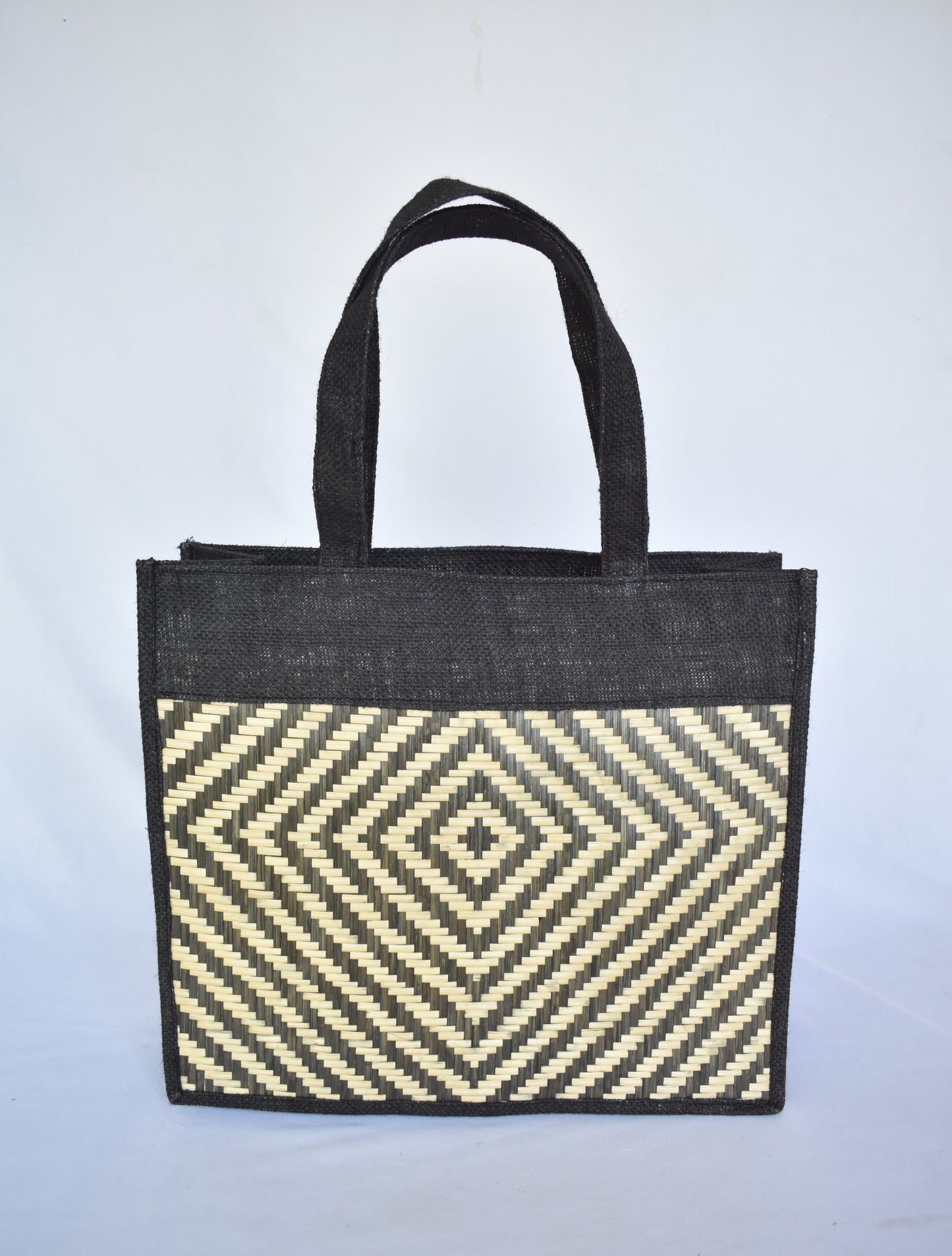 Jute + Bamboo Short Handle Tote Bag