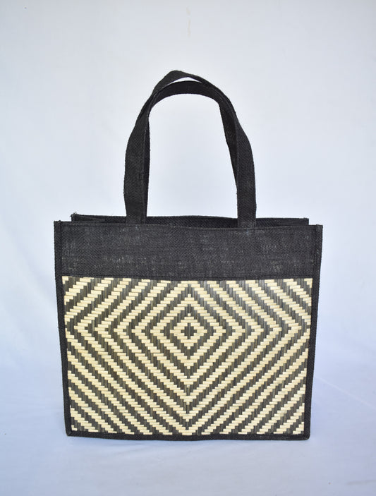 Jute + Bamboo Short Handle Tote Bag