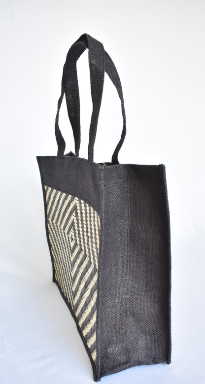 Jute + Bamboo Short Handle Tote Bag
