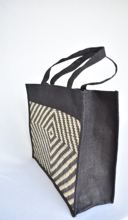 Jute + Bamboo Short Handle Tote Bag