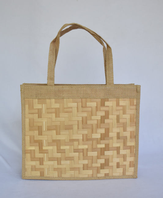 Jute + Bamboo Short Handle Tote Bag
