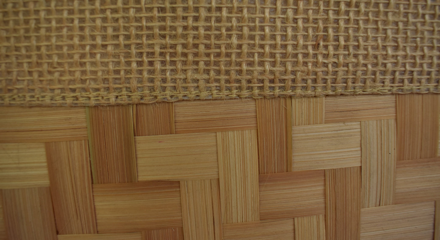 Jute + Bamboo Short Handle Tote Bag