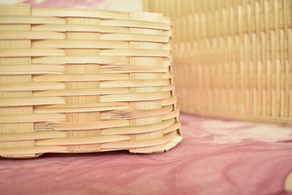 Bamboo Multi Purpose Storage Basket | With Lid