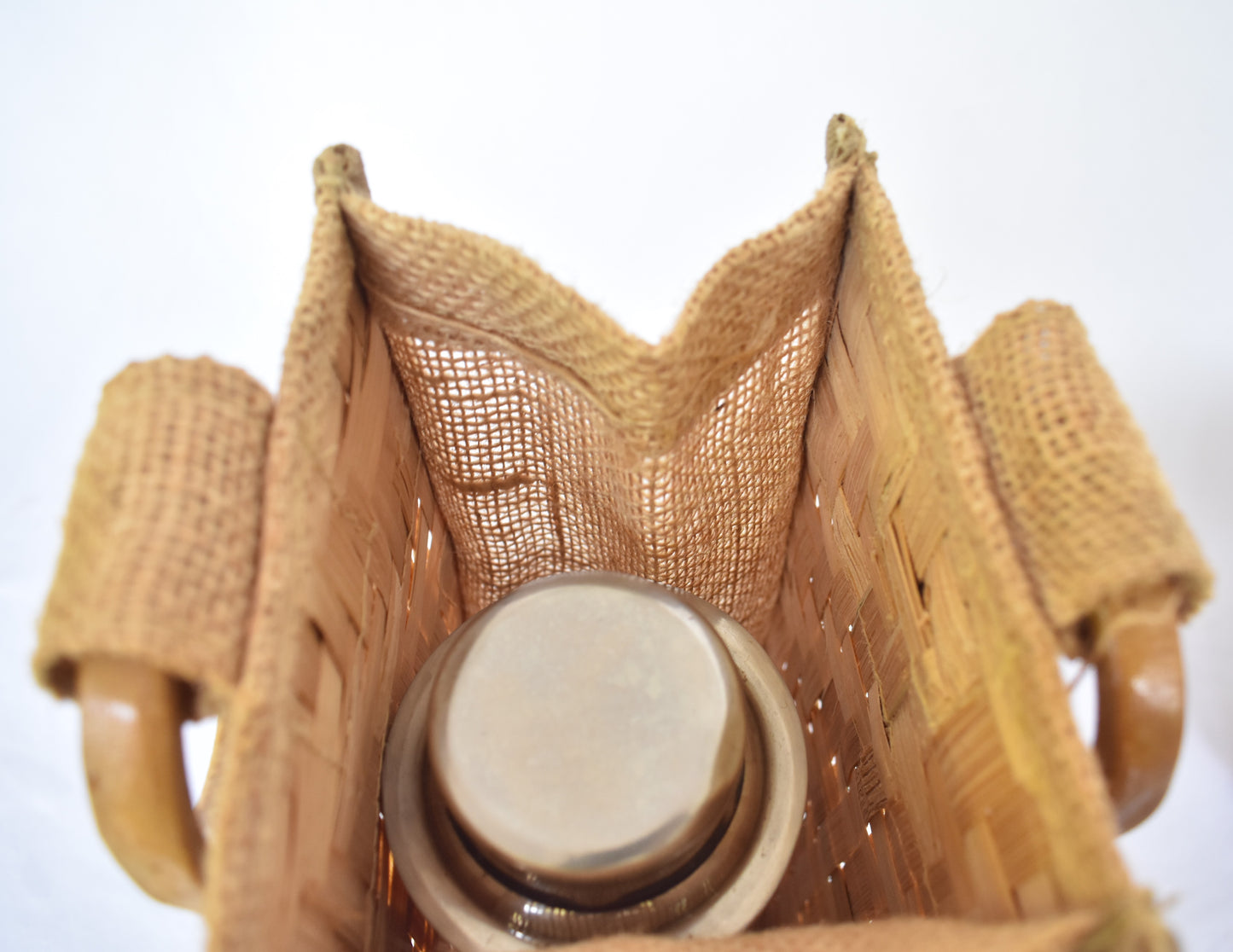 Jute + Bamboo Bottle Holder