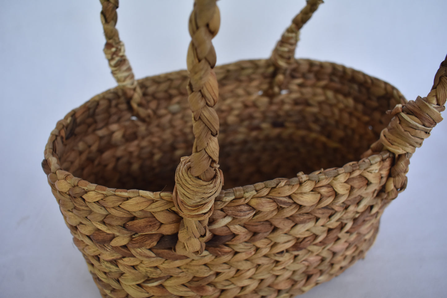 Water Hyacinth Short Handle Bag