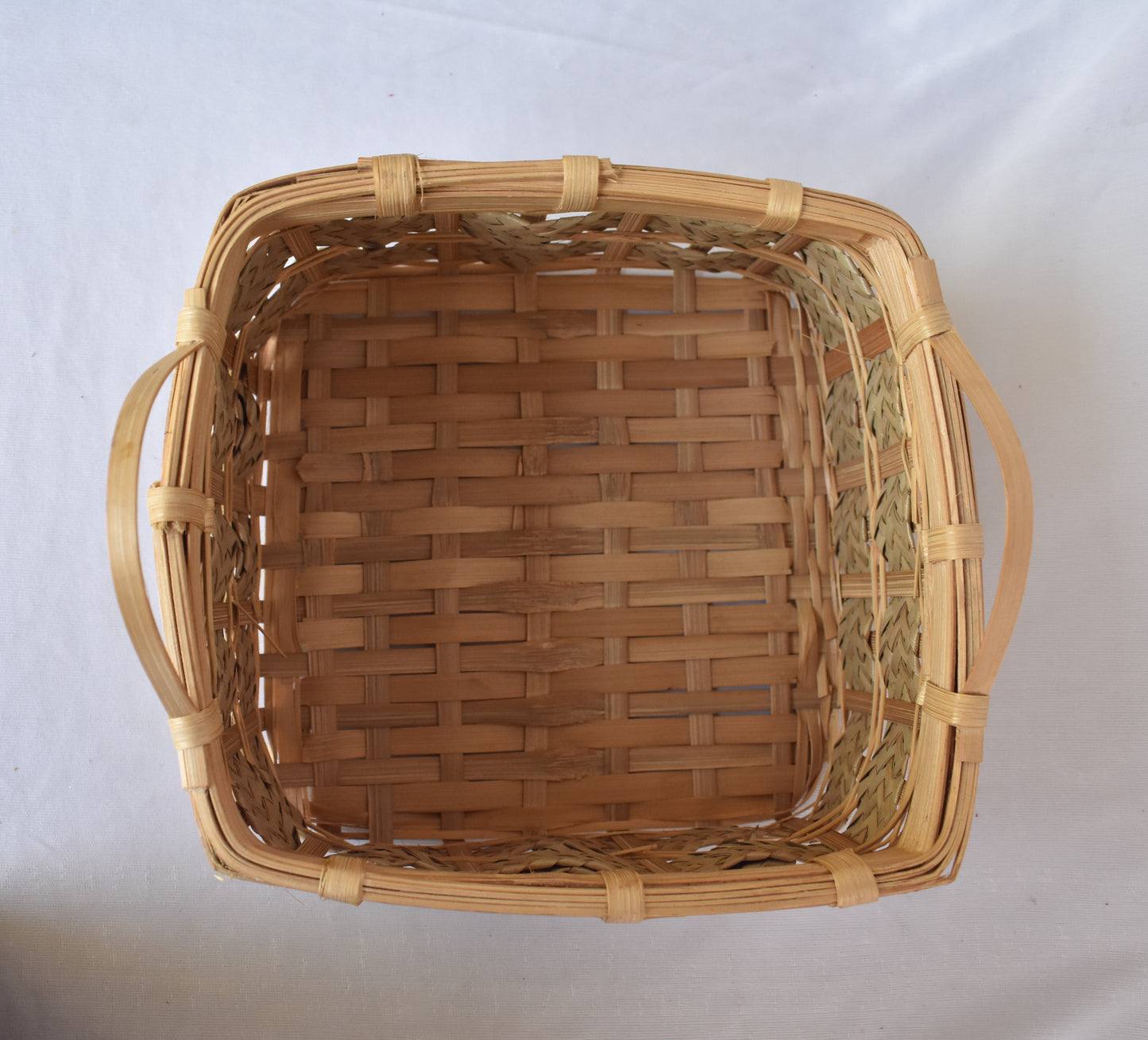 Bamboo Basket | Square Basket | Small Handle