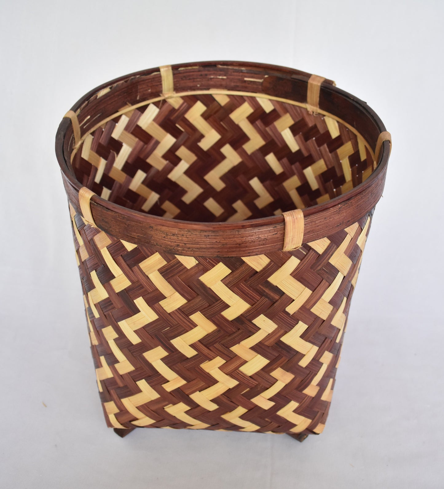 Bamboo Multi Purpose Storage Container | Round Shape | Set Of 2