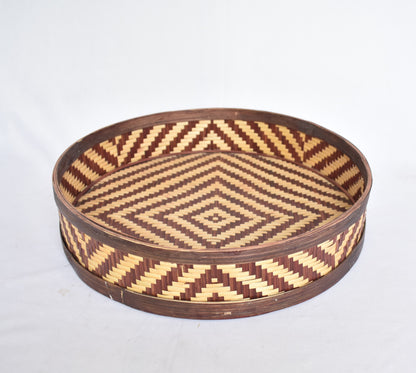 Bamboo Decorative Tray | Round Shape