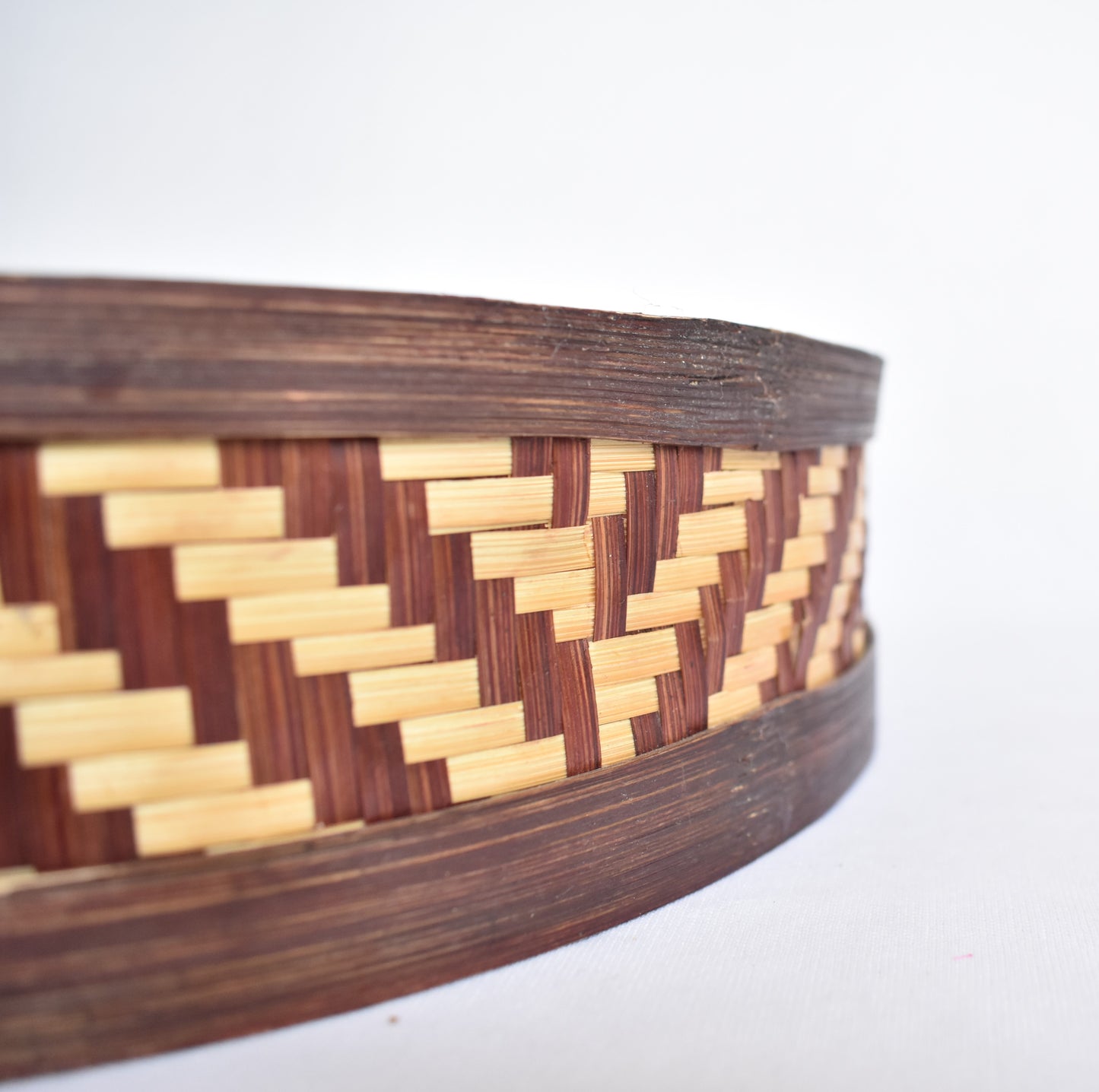Bamboo Decorative Tray | Round Shape