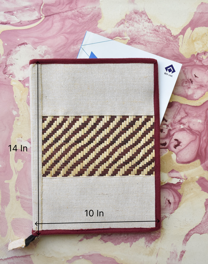 Jute + Bamboo Office Folders