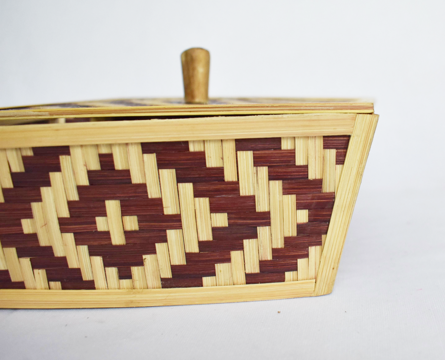 Square Bamboo Basket | With Lid