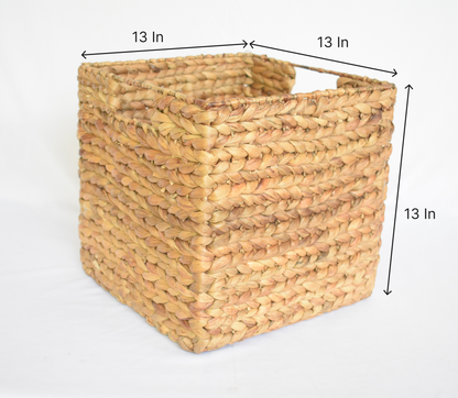 Water Hyacinth Multi Purpose Storage Basket | Laundry Basket | Medium Size