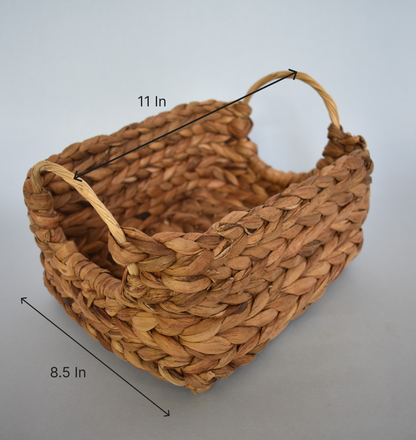 Water Hyacinth Multi Purpose Storage Basket | Round Handle