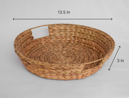 Water Hyacinth Fruit Basket | Round Shape